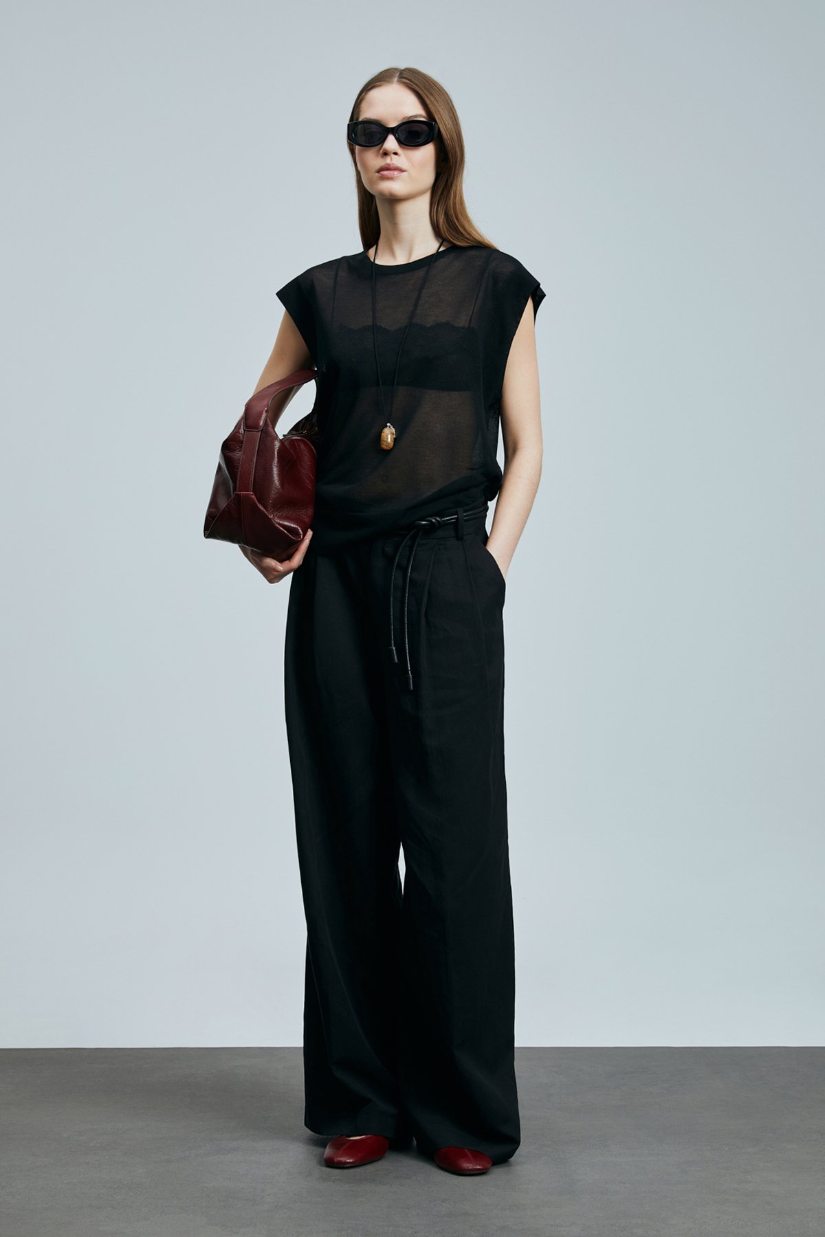 Pearl Kadın Kazak Siyah - Lufian (1)