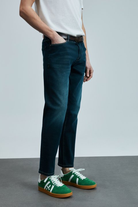 Pele Smart Jean Erkek Pantolon Slim Fit Mavi - Lufian (1)