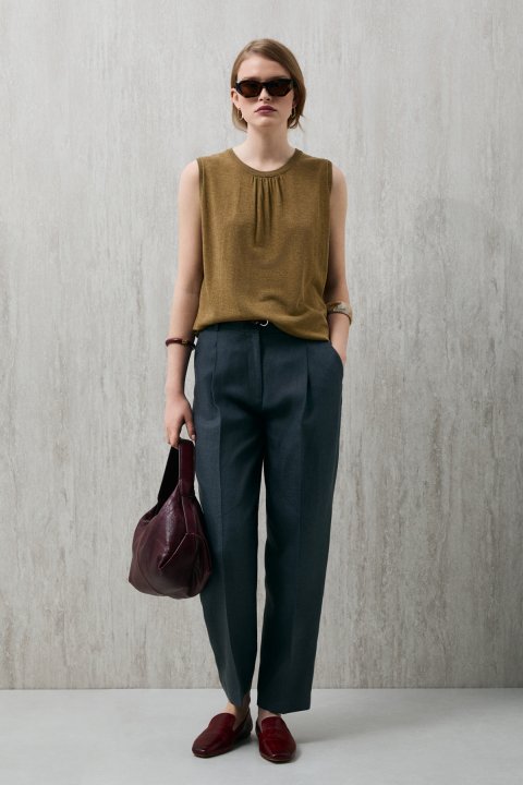 Perla Kadın Triko Atlet Safran - Lufian (1)