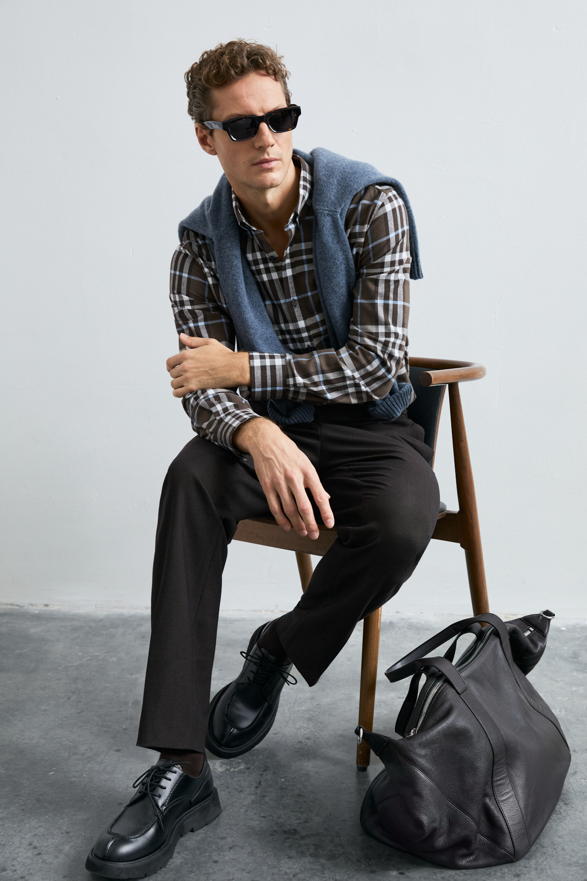 Danıel Men Basic Shirt Regular Fıt Khakı - LUFIAN