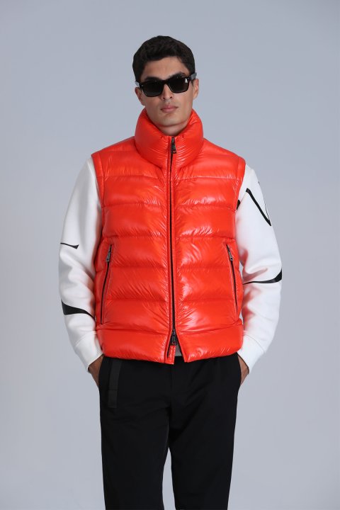 Peter Goose Down Men's Vest Orange - LUFIAN