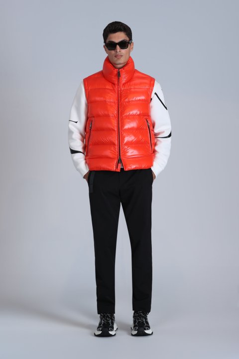 Peter Goose Down Men's Vest Orange - LUFIAN (1)