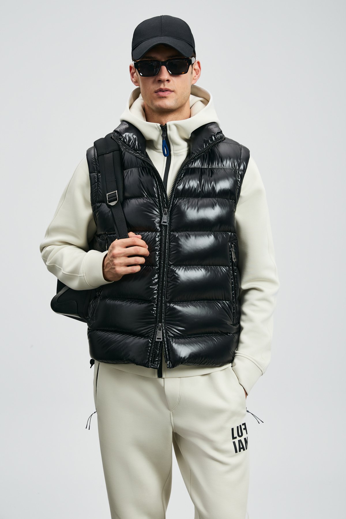 Peter Kaz Tüyü Erkek Yelek Siyah - Lufian