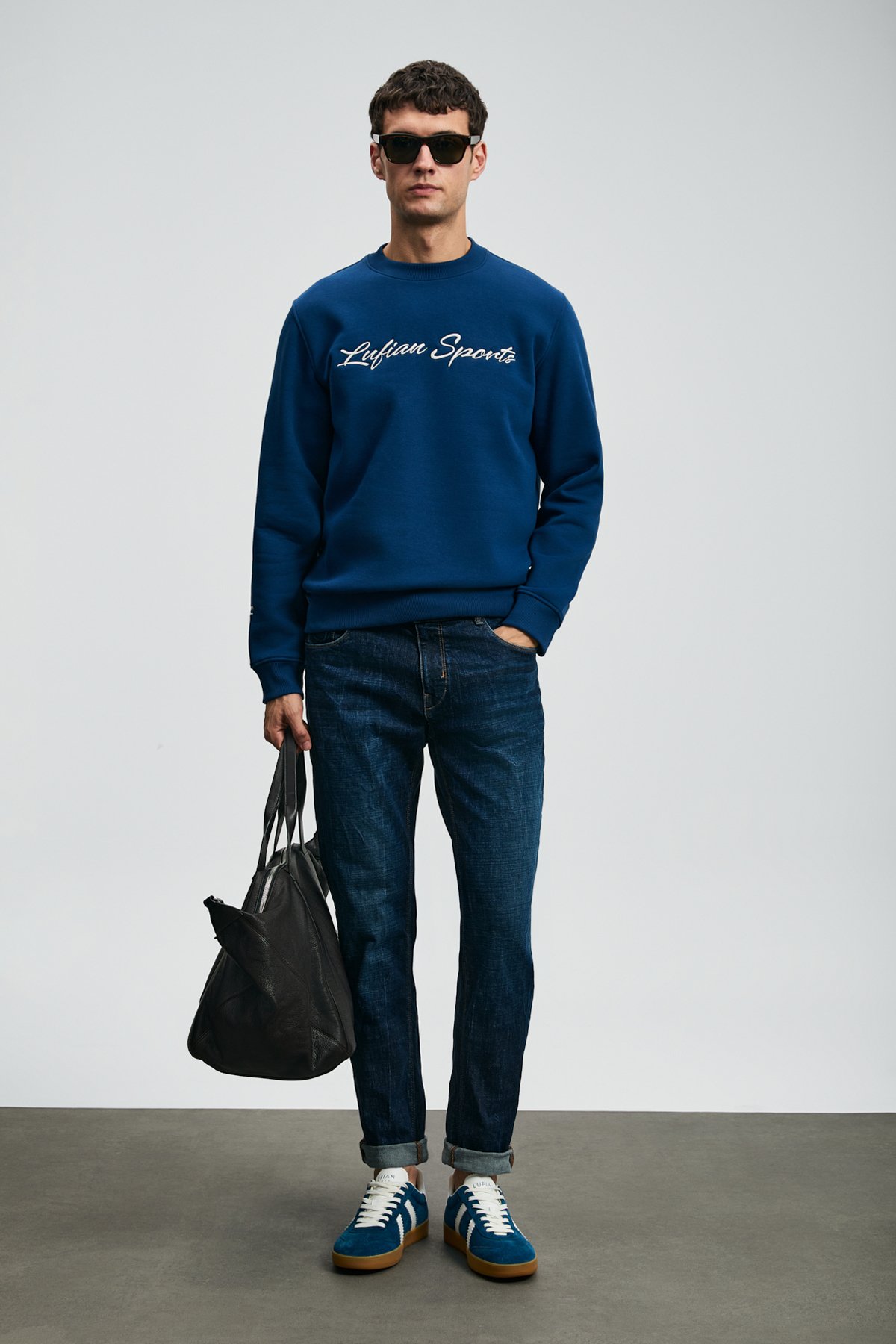 Peter Spor Jean Erkek Pantolon Slim Fit Mavi - Lufian