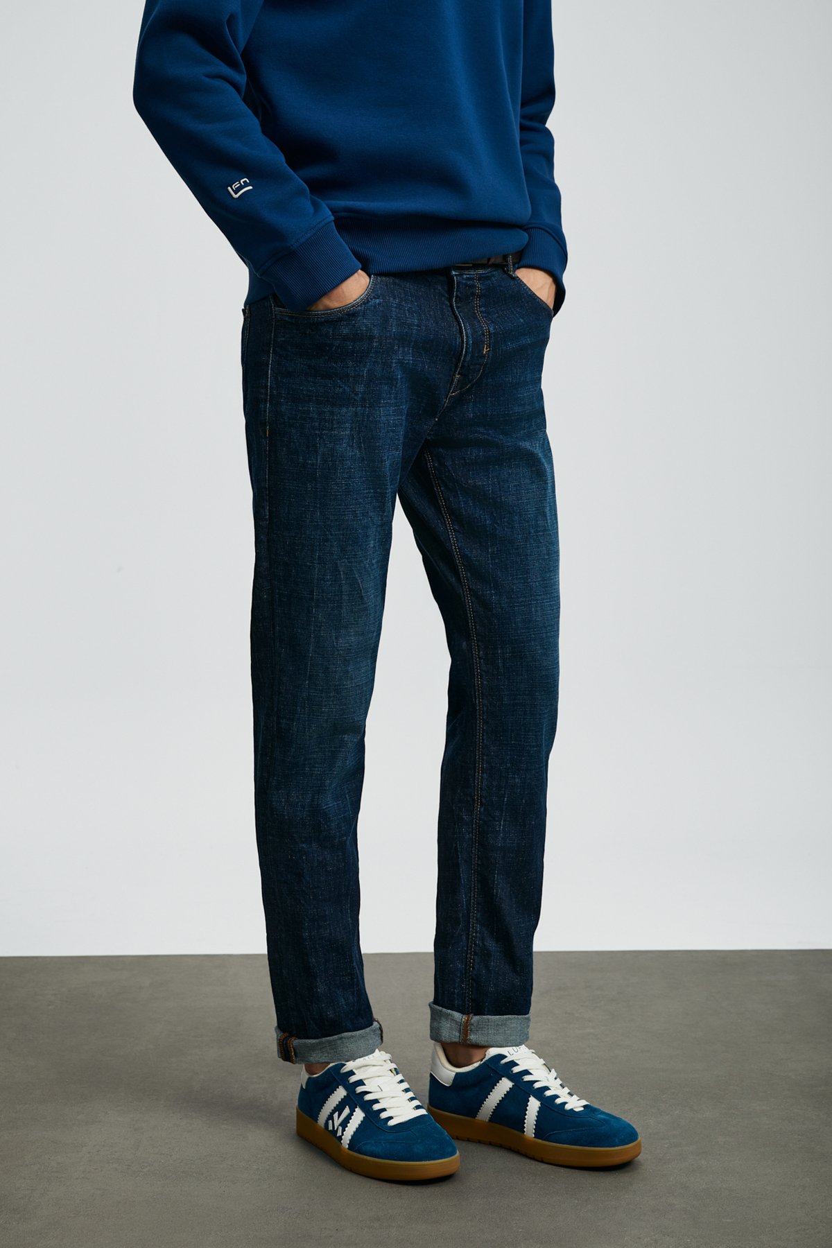 Peter Spor Jean Erkek Pantolon Slim Fit Mavi - Lufian (1)