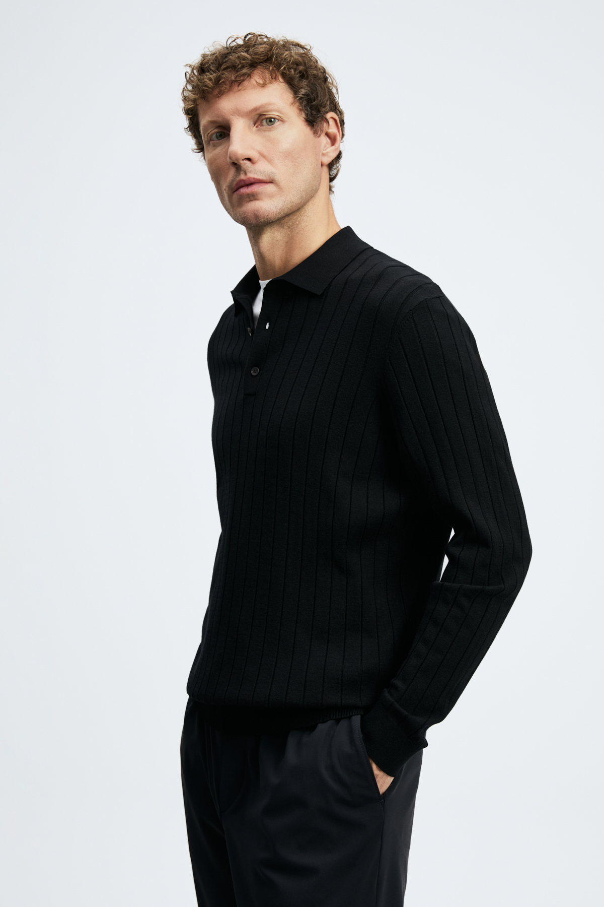 Mens Sweater Black - LUFIAN
