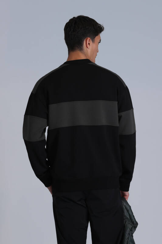 Pıeces Erkek Sweatshirt Siyah - 6