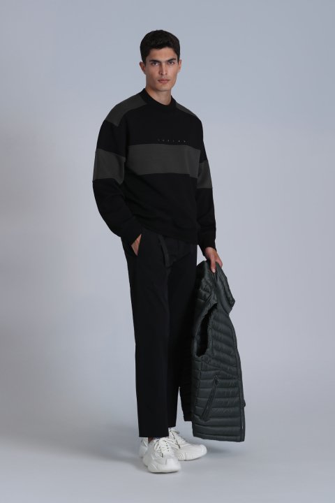 Pıeces Erkek Sweatshirt Siyah - Lufian