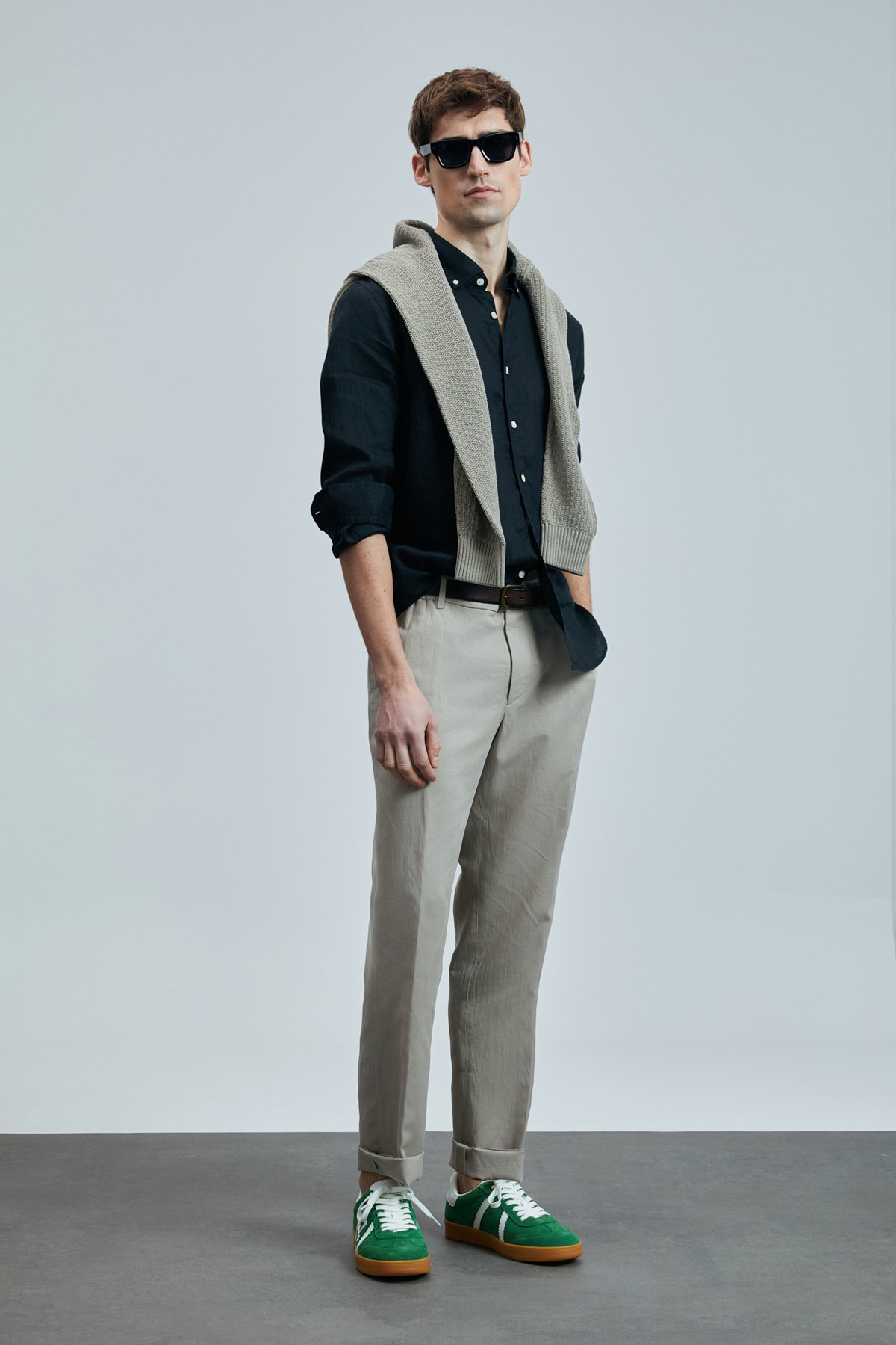 Pitaya Erkek Keten Gömlek Comfort Fit Siyah - Lufian