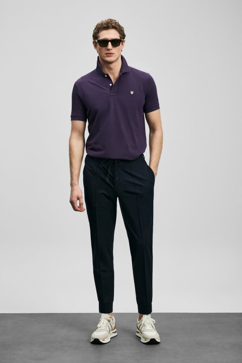 Pito Jogger Pantolon Slim Fit Lacivert - Lufian