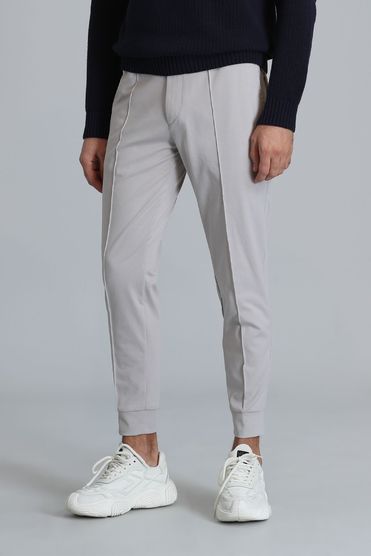 Pito Jogger Pants Tailored Fit Stone - Lufian (1)