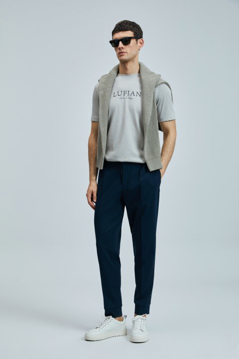 Pıto Smart Erkek Chino Pantolon Slim Fit Lacivert - Lufian (1)