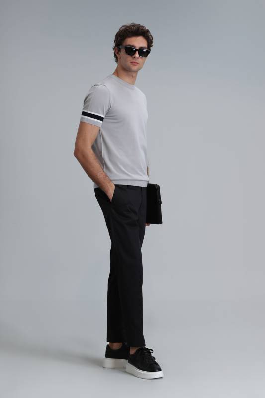 Plus Smart Erkek Chino Pantolon Slim Fit Siyah - 4