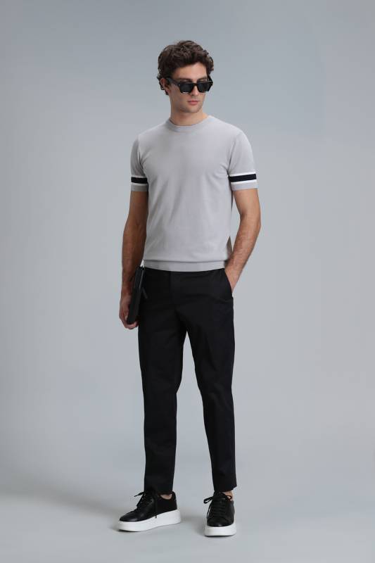 Plus Smart Erkek Chino Pantolon Slim Fit Siyah - 5