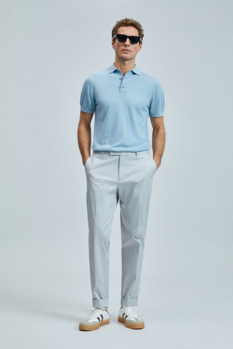 Plus Smart Erkek Chino Pantolon Slim Fit Taş - Lufian