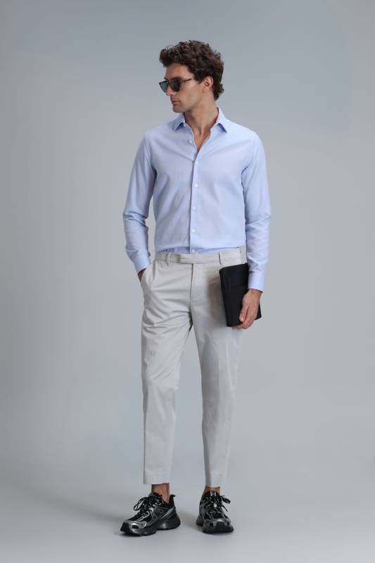 Plus Smart Erkek Chino Pantolon Slim Fit Taş - 3