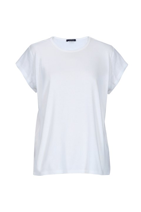 Ponte Kadın T- Shırt Ekru - Lufian