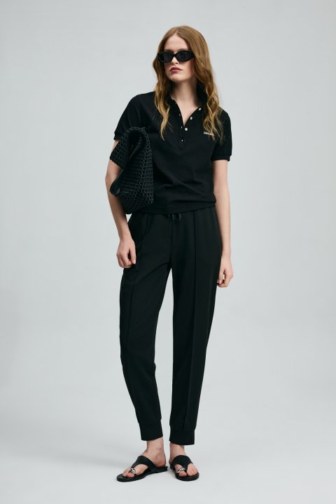 Porto Kadın Pantolon Siyah - Lufian