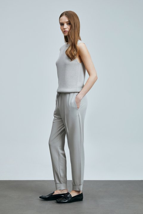 Porto Kadın Pantolon Taş - Lufian (1)