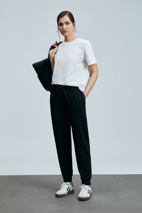 Porto Women's Trousers Black - LUFIAN