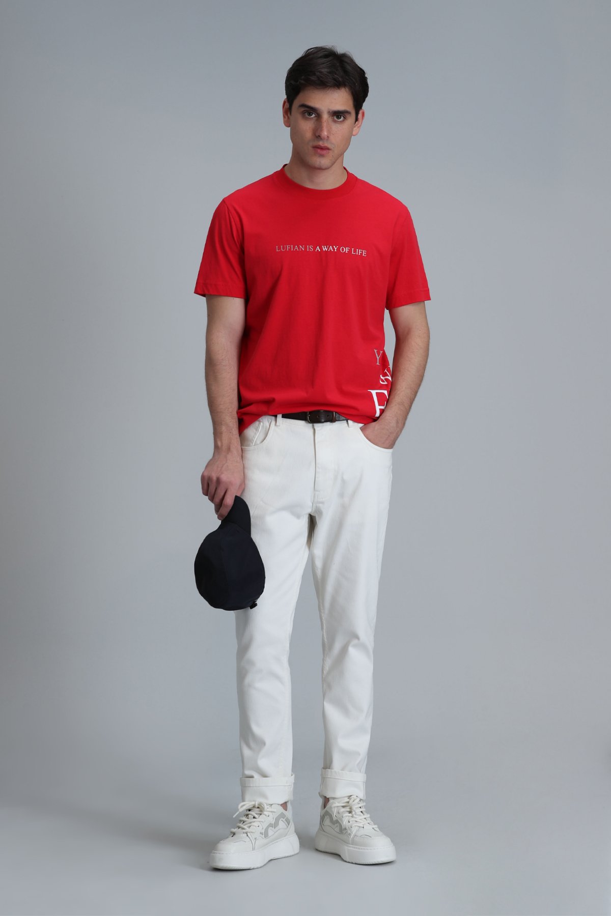 Potter Modern Grafik T- Shirt Kırmızı - Lufian (1)