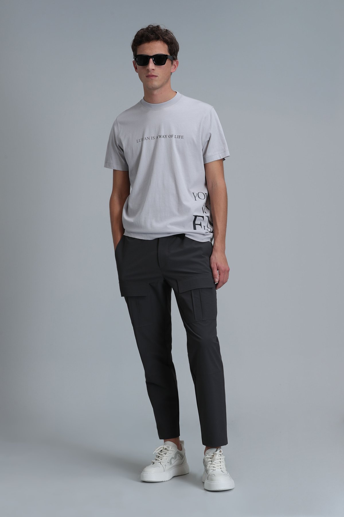 Potter Modern Grafik T- Shirt Taş - Lufian (1)