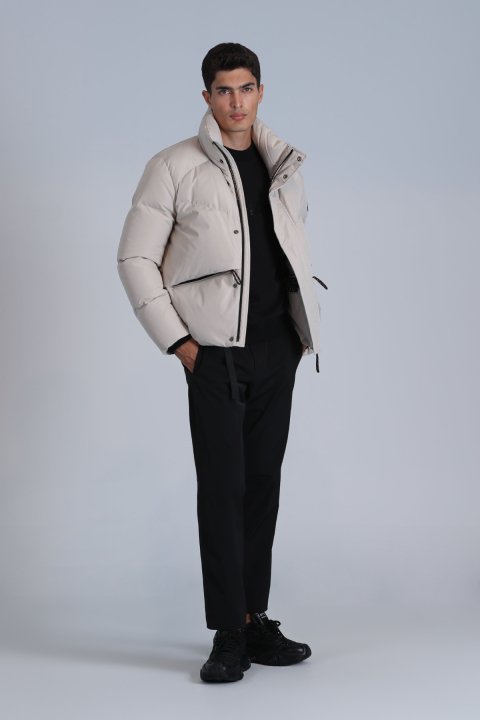 Proper Goose Feather Male Coat Stone - Lufian