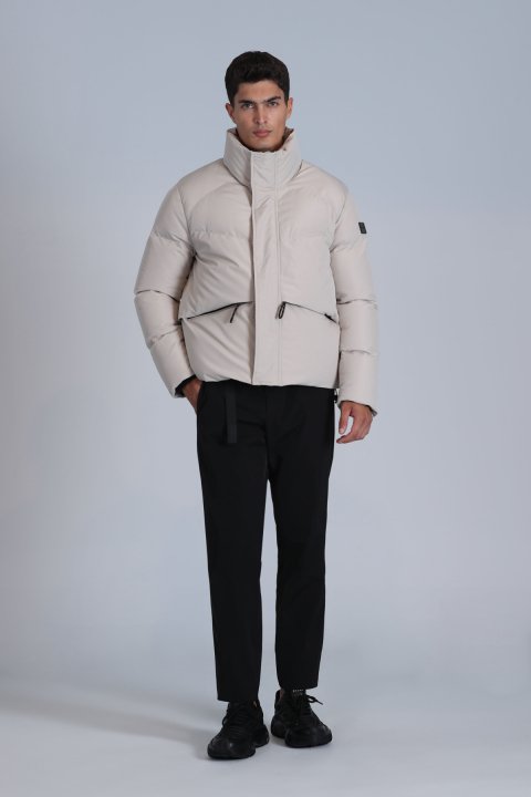 Proper Kaz Tüyü Erkek Mont Taş - Lufian (1)