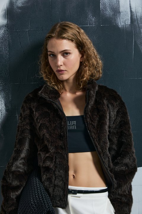 Protect Women's Jacket Brown - LUFIAN (1)