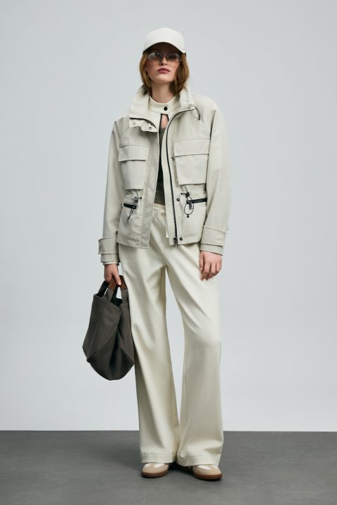 Quınn Women's Outerwear Stone - Lufian (1)