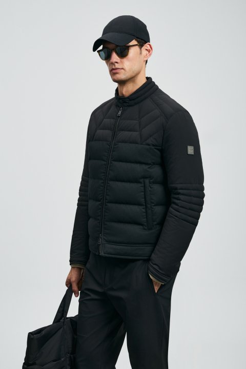 Ralf Kaz Tüyü Erkek Mont Siyah - Lufian