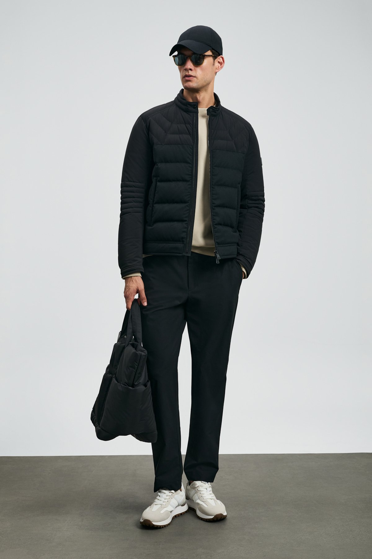 Ralf Kaz Tüyü Erkek Mont Siyah - Lufian (1)