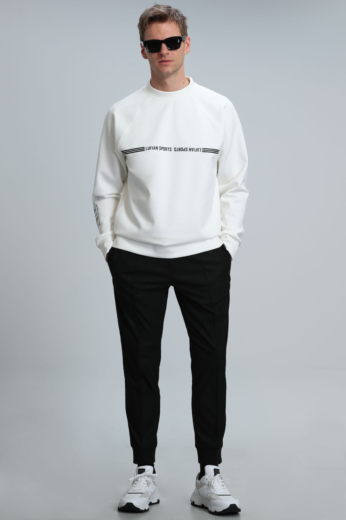 Range Erkek Sweatshirt Kırık Beyaz