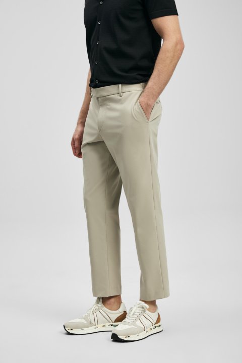 Remy Smart Erkek Chino Pantolon Slim Fit Bej - LUFIAN