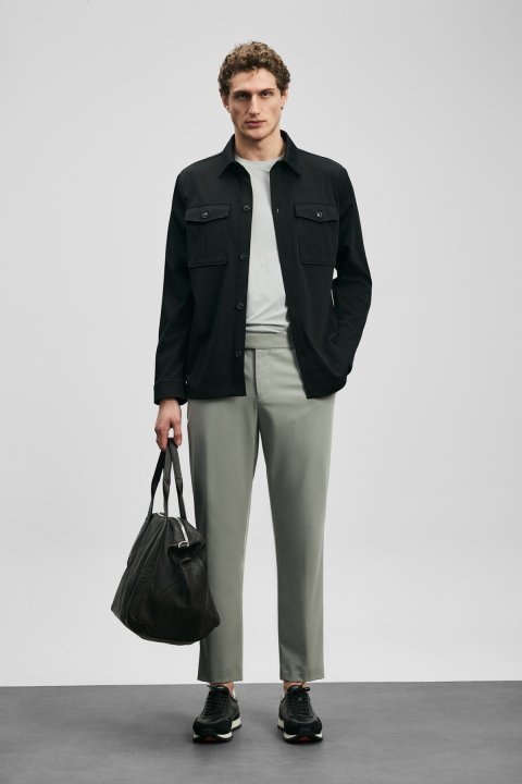 Remy Smart Erkek Chino Pantolon Slim Fit Gri - LUFIAN