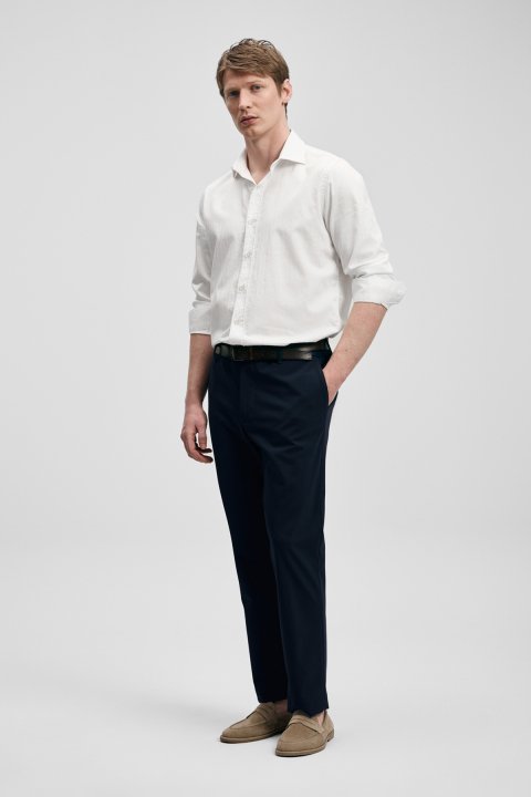 Remy Smart Erkek Chino Pantolon Slim Fit Lacivert - Lufian