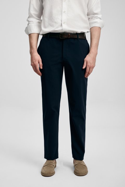 Remy Smart Erkek Chino Pantolon Slim Fit Lacivert - Lufian (1)