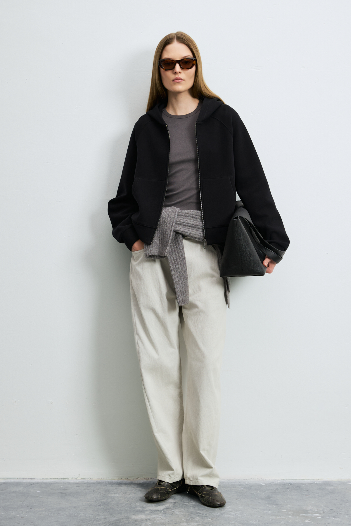 Knitted Woman Tracksuit Black - LUFIAN