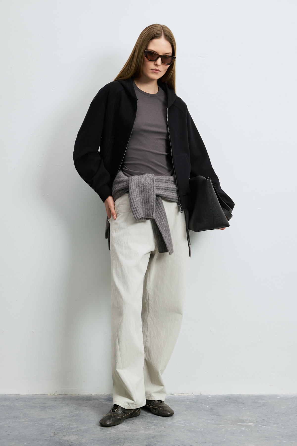 Knitted Woman Tracksuit Black - LUFIAN
