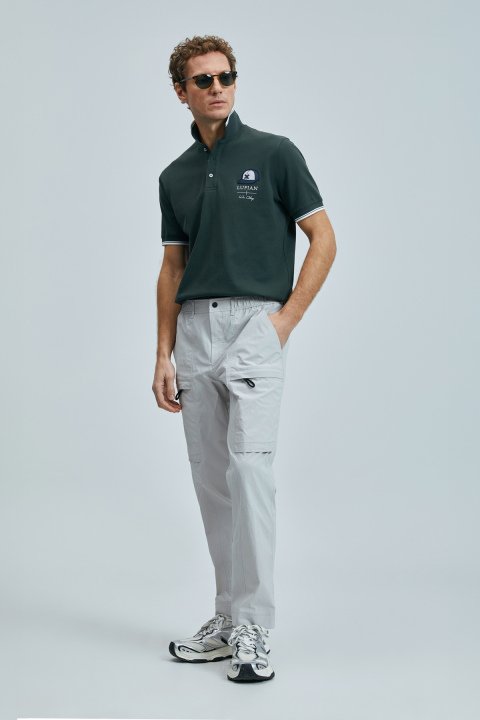 Respect Men's Beach Jogger Pants Regular Fit Stone - Lufian (1)