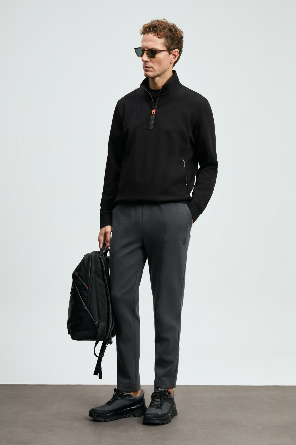 Male Tracksuit Six Anthracıte - Lufian