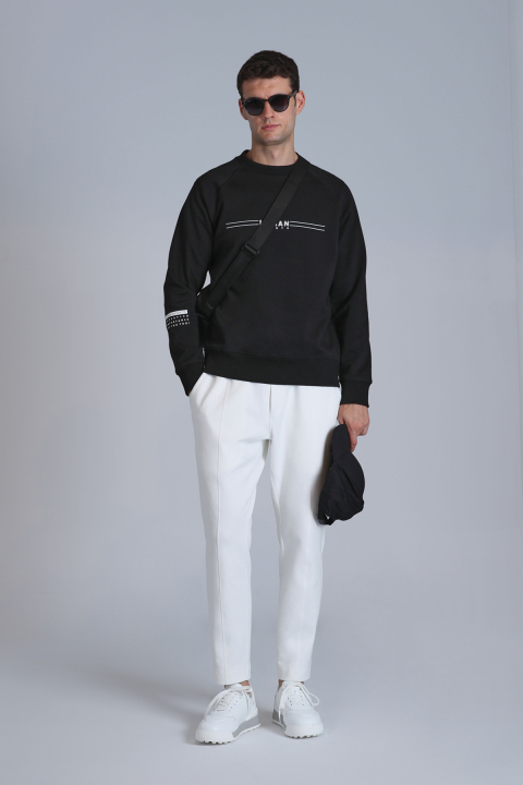 Rex Erkek Eşofman Altı Kırık Beyaz - Lufian