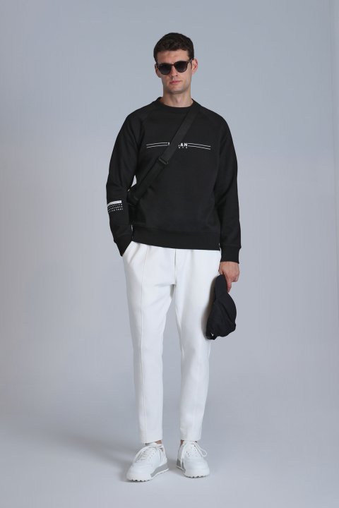 Rex Erkek Eşofman Altı Kırık Beyaz - Lufian