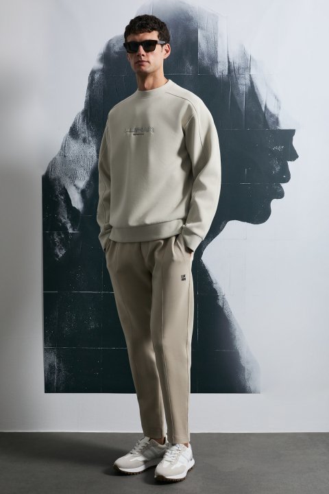 Rex Men's Sweatpants Beige - Lufian (1)