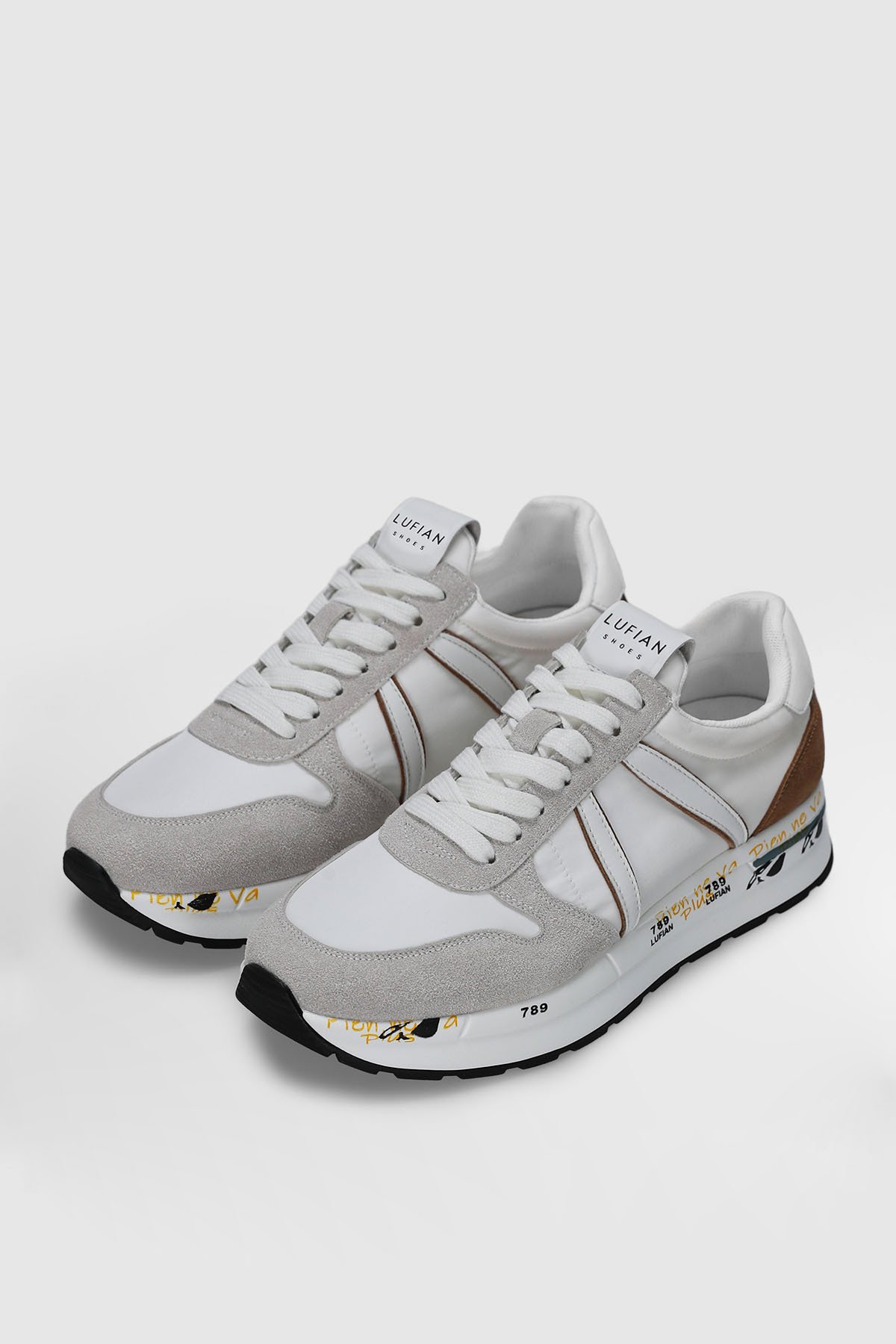 Mens Sneaker Shoes Whıte - Lufian (1)