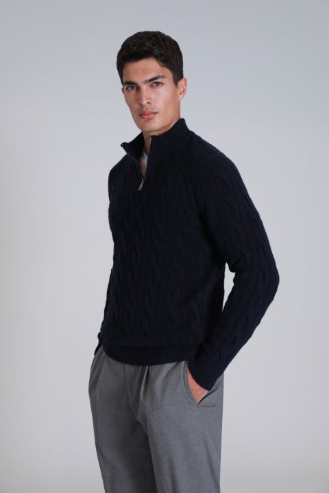 Rıcco Mens Sweater Navy - Lufian