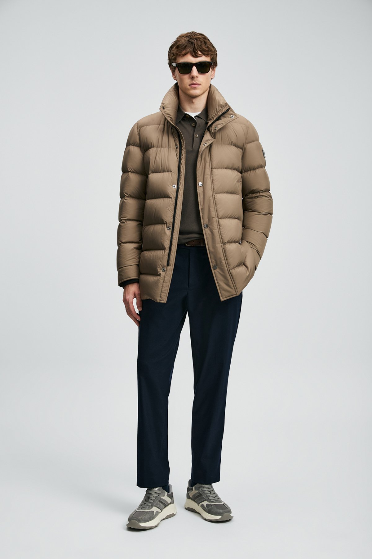 Rıld Kaz Tüyü Erkek Mont Kum - Lufian