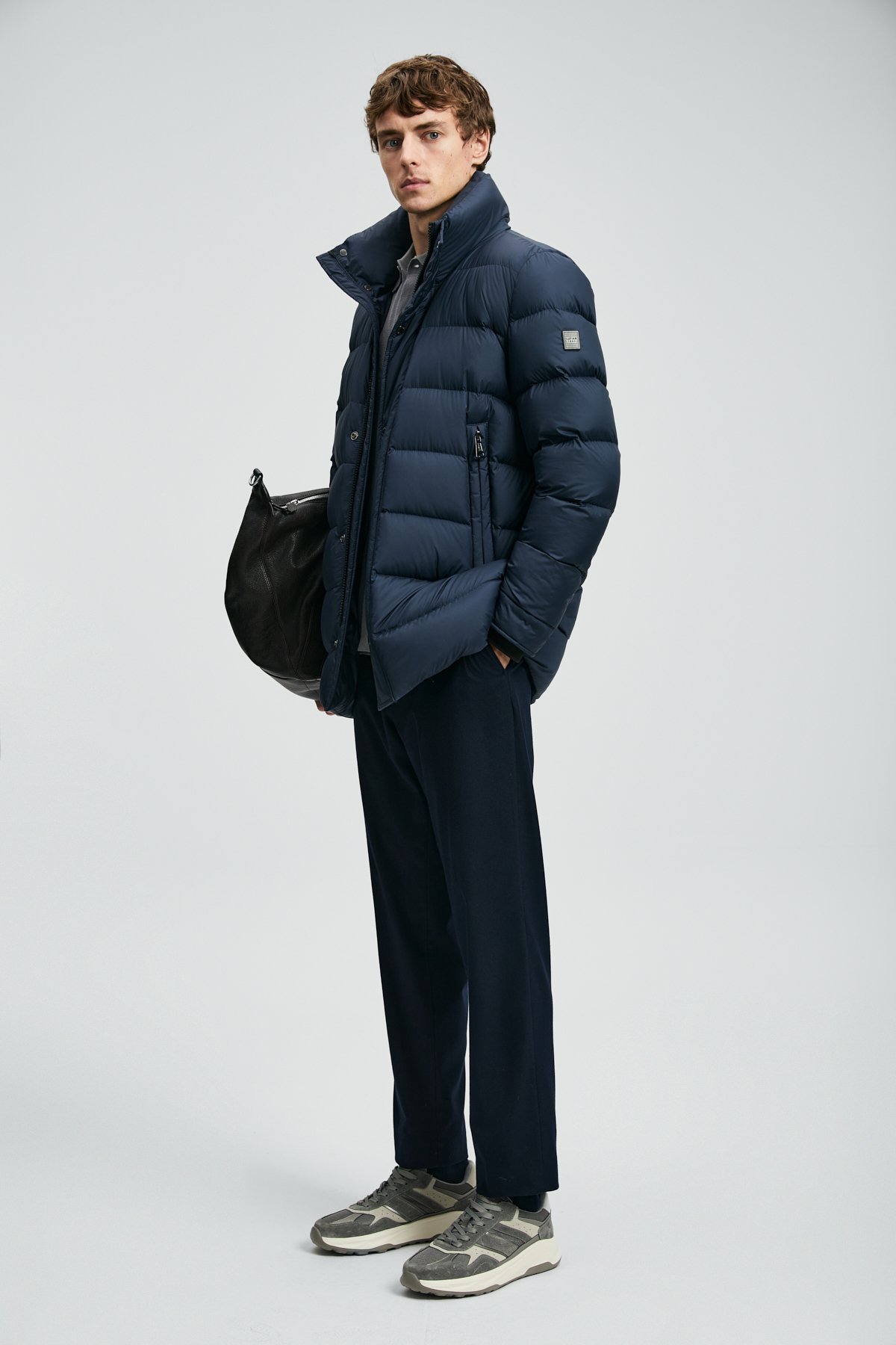 Rıld Kaz Tüyü Erkek Mont Lacivert - Lufian (1)