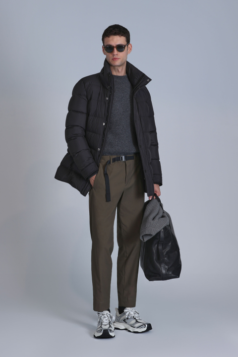 Rıld Kaz Tüyü Erkek Mont Siyah - Lufian