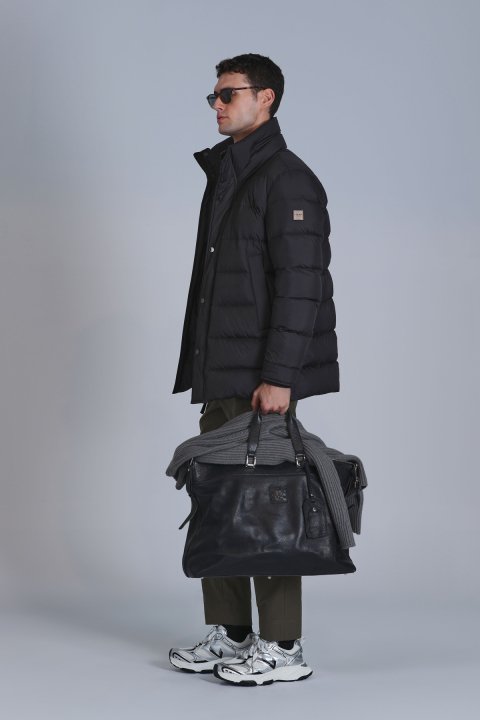 Rıld Kaz Tüyü Erkek Mont Siyah - Lufian (1)